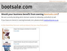 Tablet Screenshot of bootsale.com